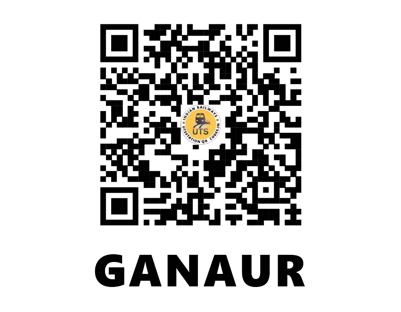 UTS QR Code for GANAUR - GNU (NR - HARYANA)