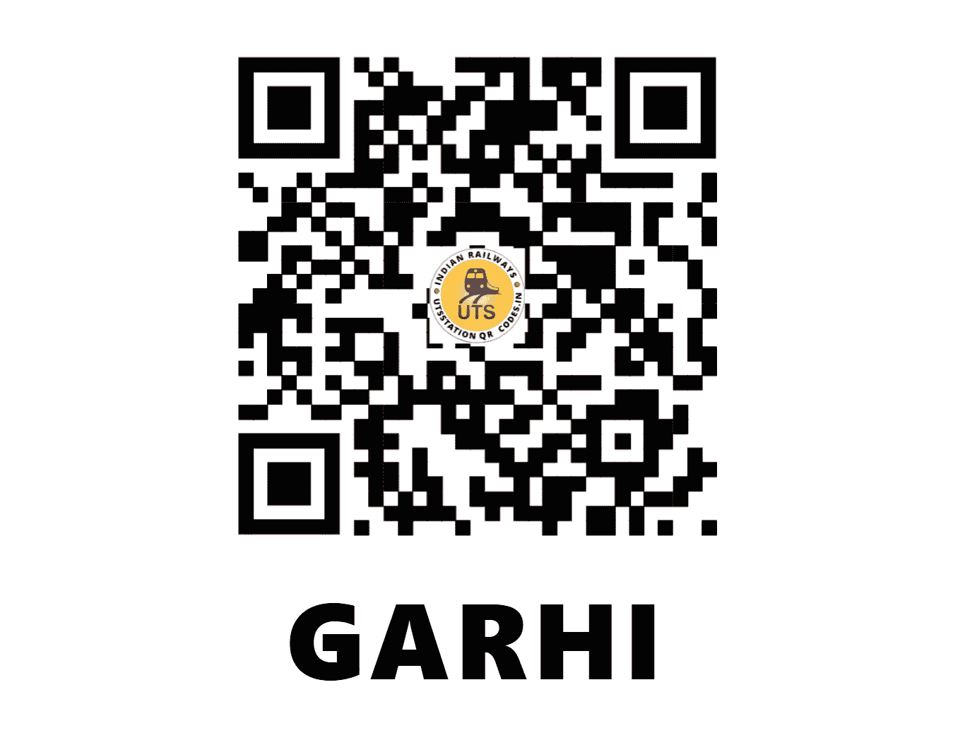 UTS QR Code for GARHI - GRHI (NR - HARYANA)