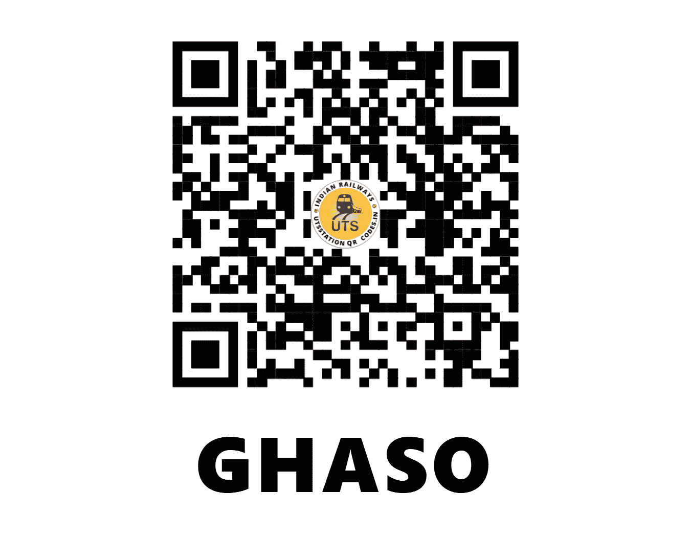 UTS QR Code for GHASO - GSO (NR - HARYANA)