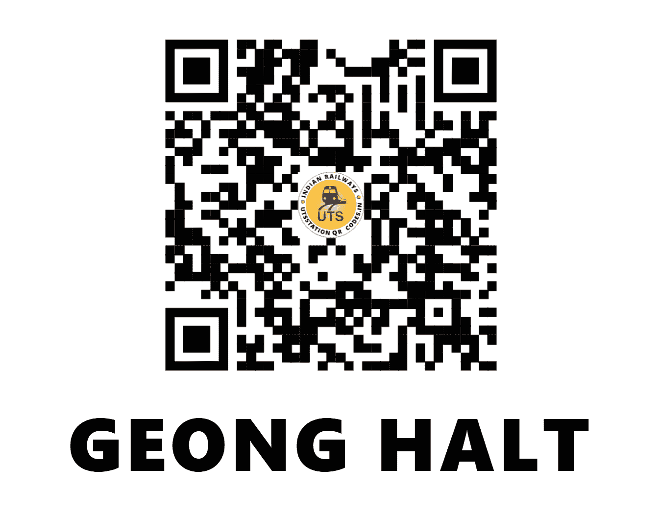UTS QR Code for GEONG HALT - GXG (NR - HARYANA)