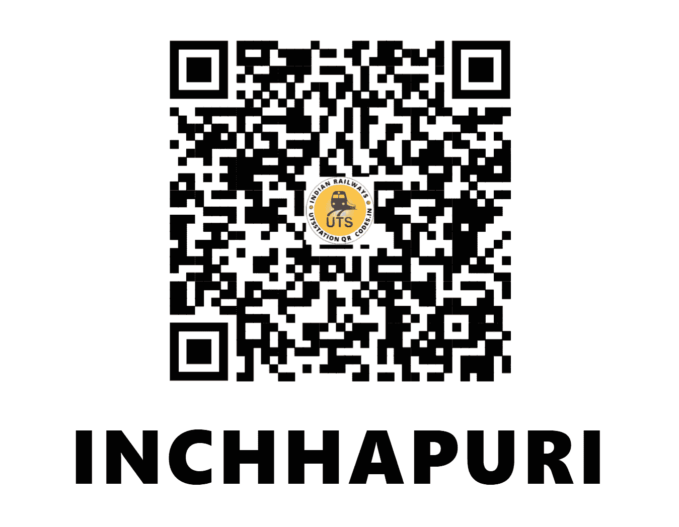 UTS QR Code for INCHHAPURI - IHP (NR - HARYANA)
