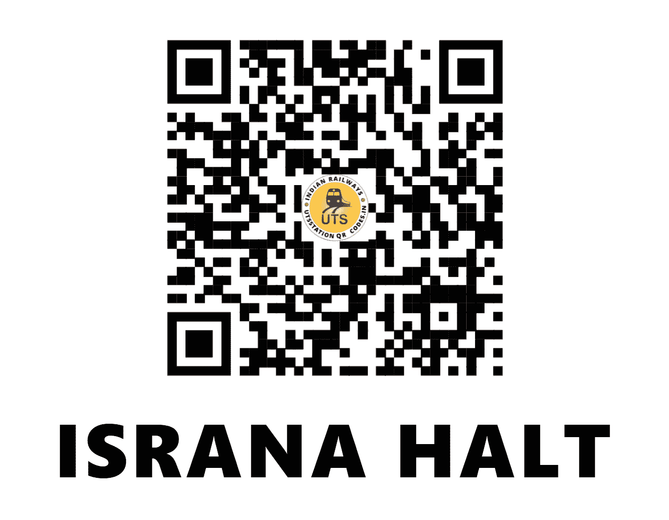 UTS QR Code for ISRANA HALT - IRA (NR - HARYANA)