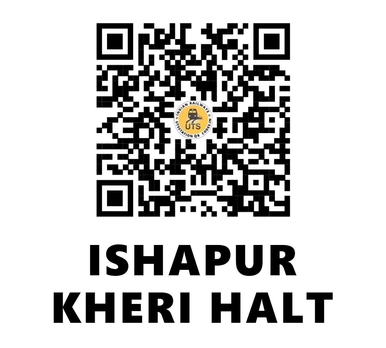 UTS QR Code for ISHAPUR KHERI HALT - ISRI (NR - HARYANA)