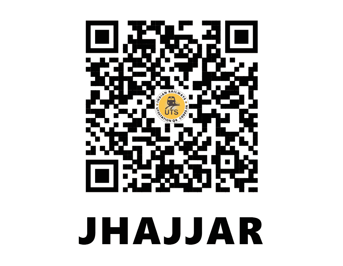 UTS QR Code for JHAJJAR - JHJ (NR - HARYANA)