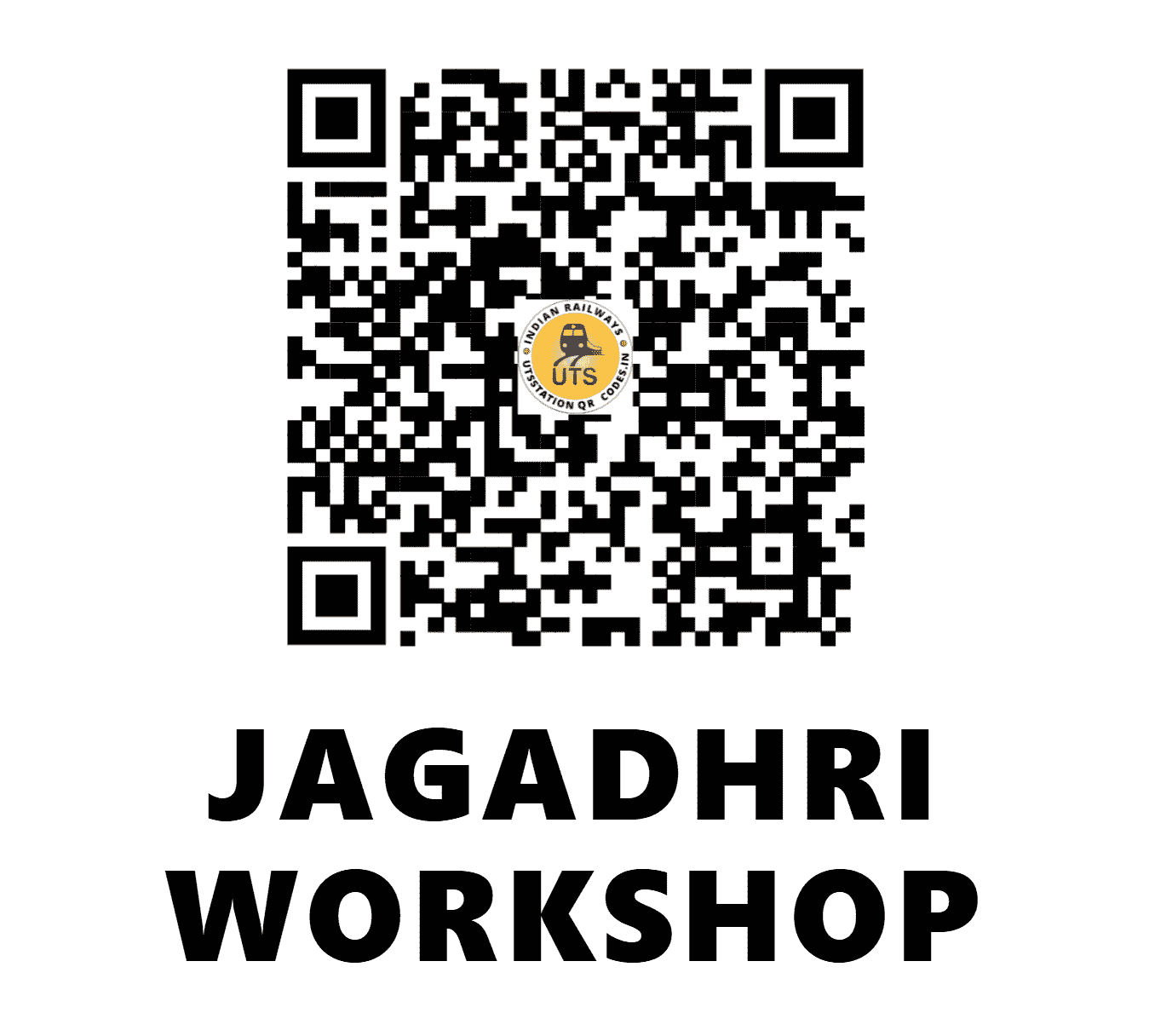 UTS QR Code for JAGADHRI WORKSHOP - JUDW (NR - HARYANA)