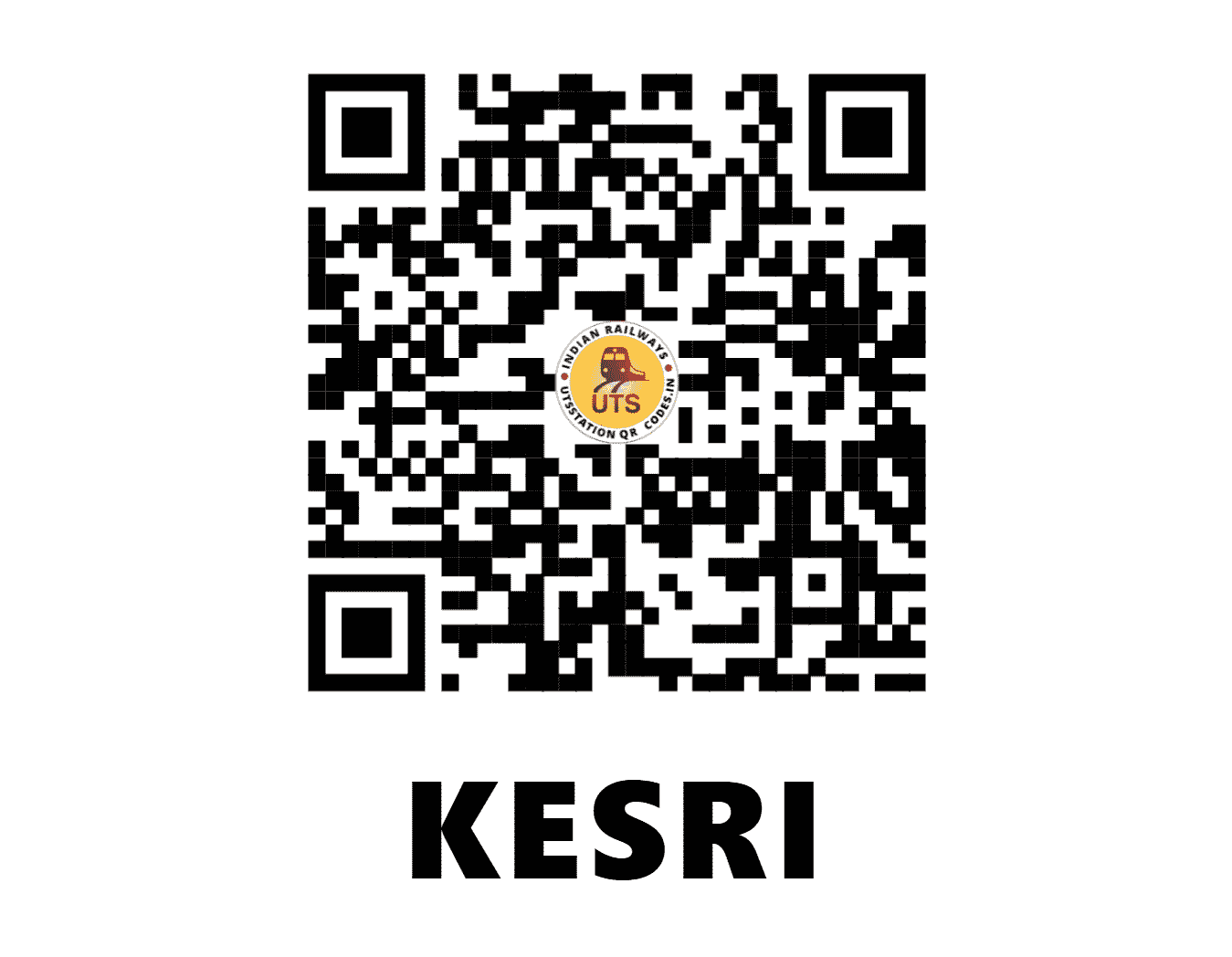UTS QR Code for KESRI - KES (NR - HARYANA)