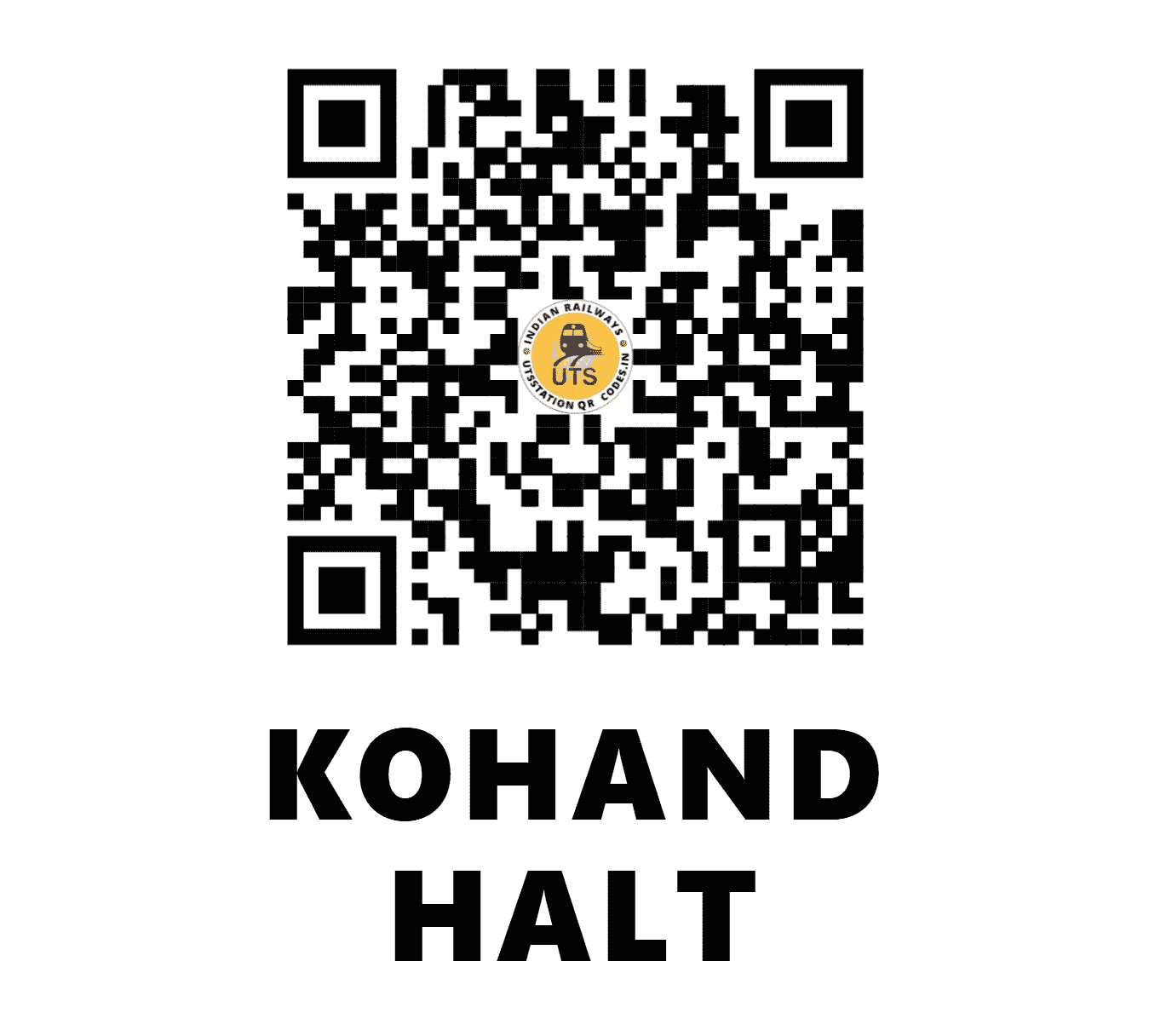 UTS QR Code for KOHAND HALT - KFU (NR - HARYANA)