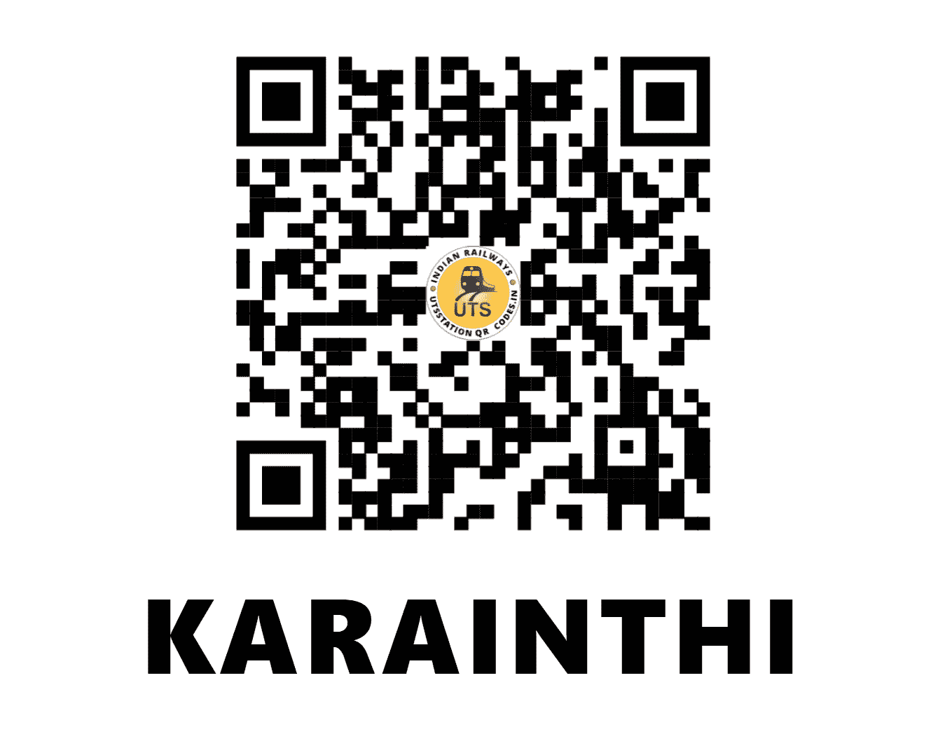 UTS QR Code for KARAINTHI - KHV (NR - HARYANA)