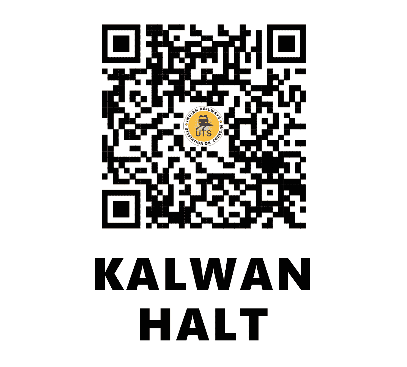 UTS QR Code for KALWAN HALT - KLWN (NR - HARYANA)