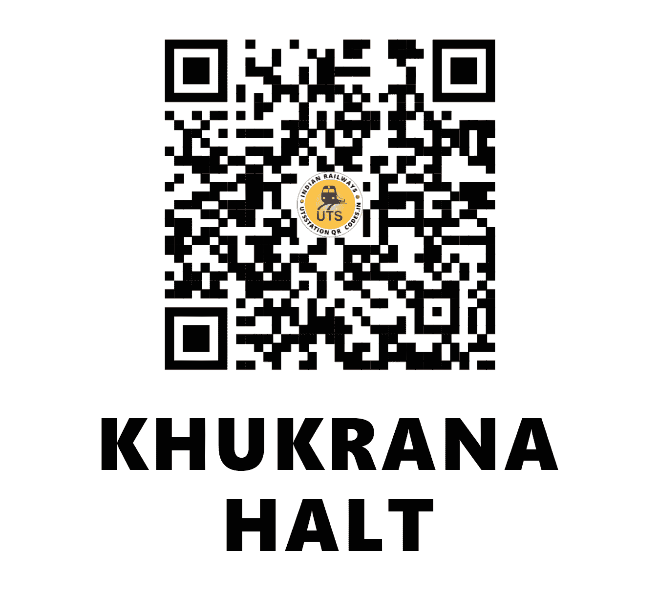 UTS QR Code for KHUKRANA HALT - KURN (NR - HARYANA)