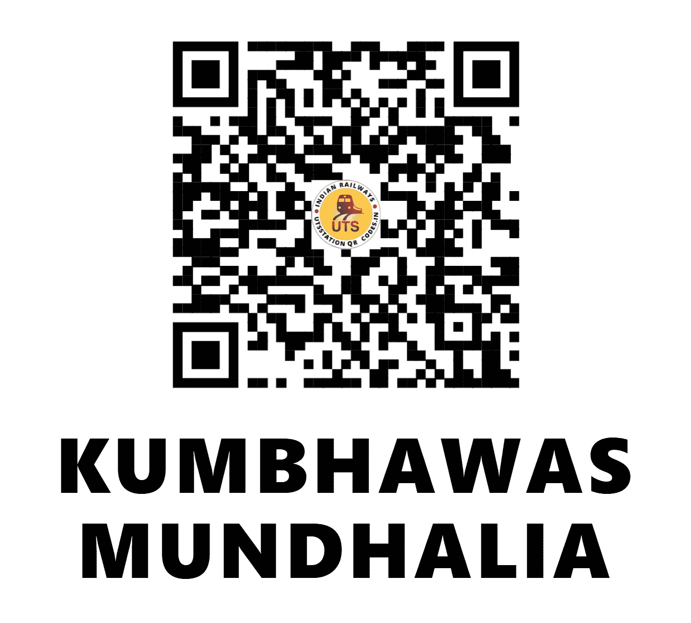 UTS QR Code for KUMBHAWAS MUNDHALIA - KWMD (NR - HARYANA)