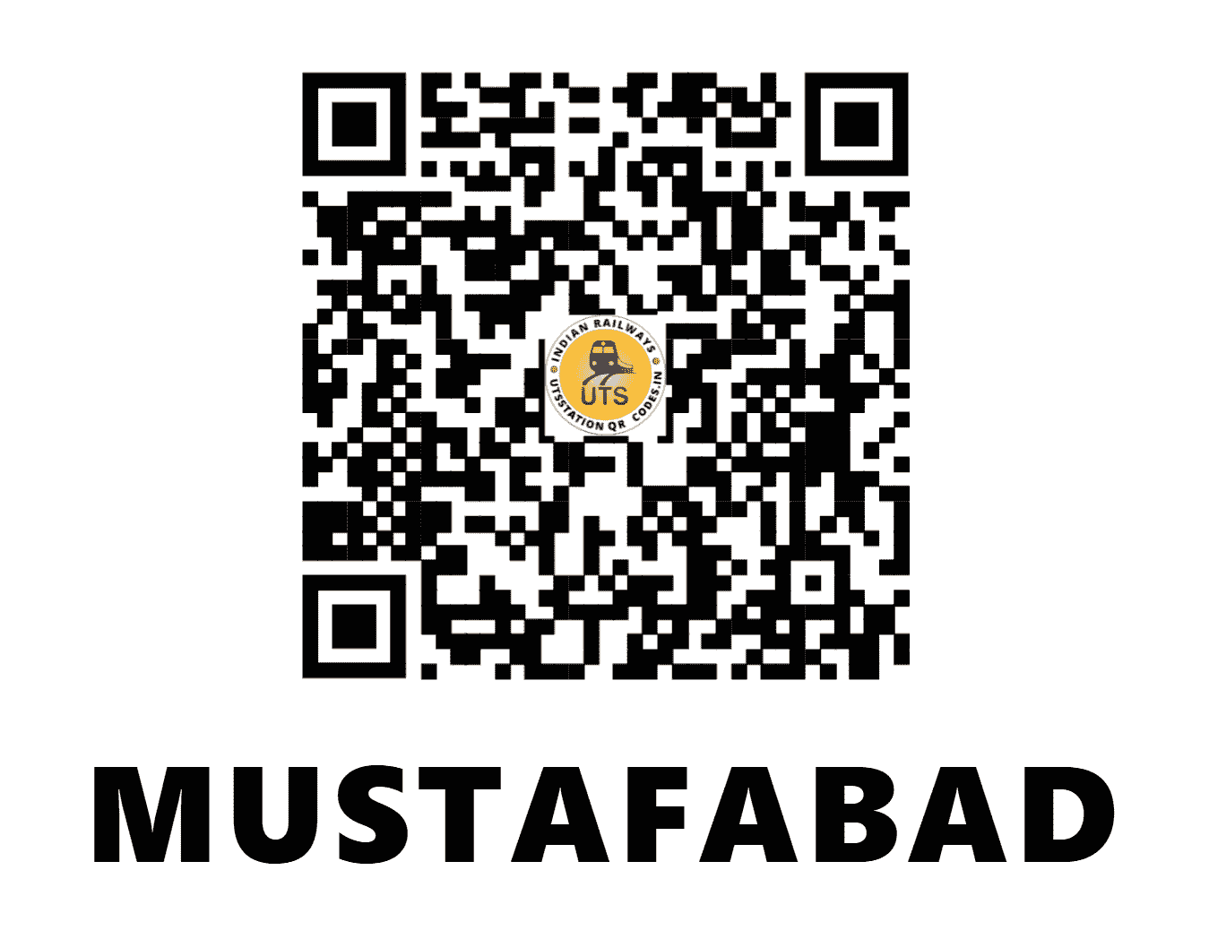 UTS QR Code for MUSTAFABAD - MFB (NR - HARYANA)