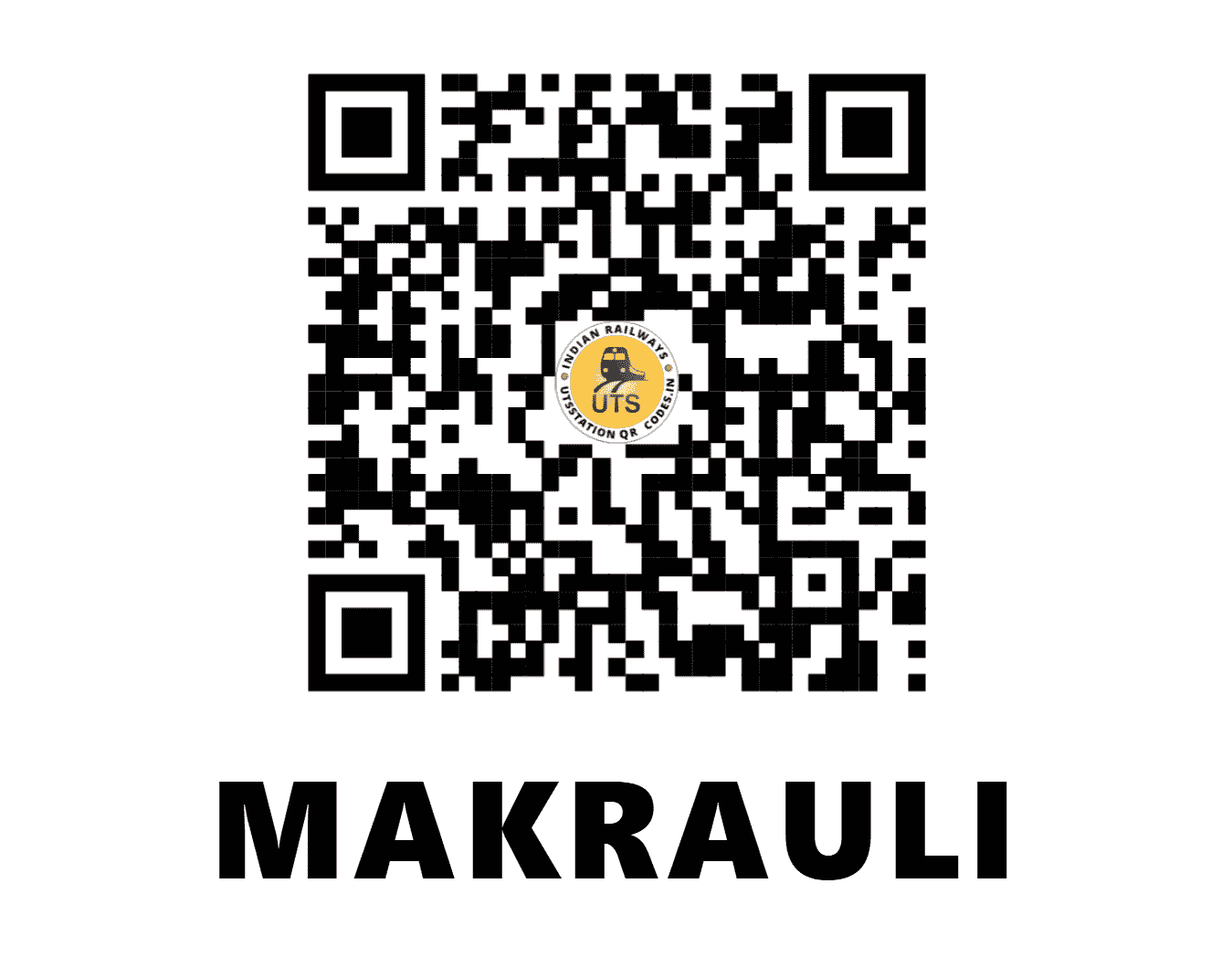 UTS QR Code for MAKRAULI - MKLI (NR - HARYANA)