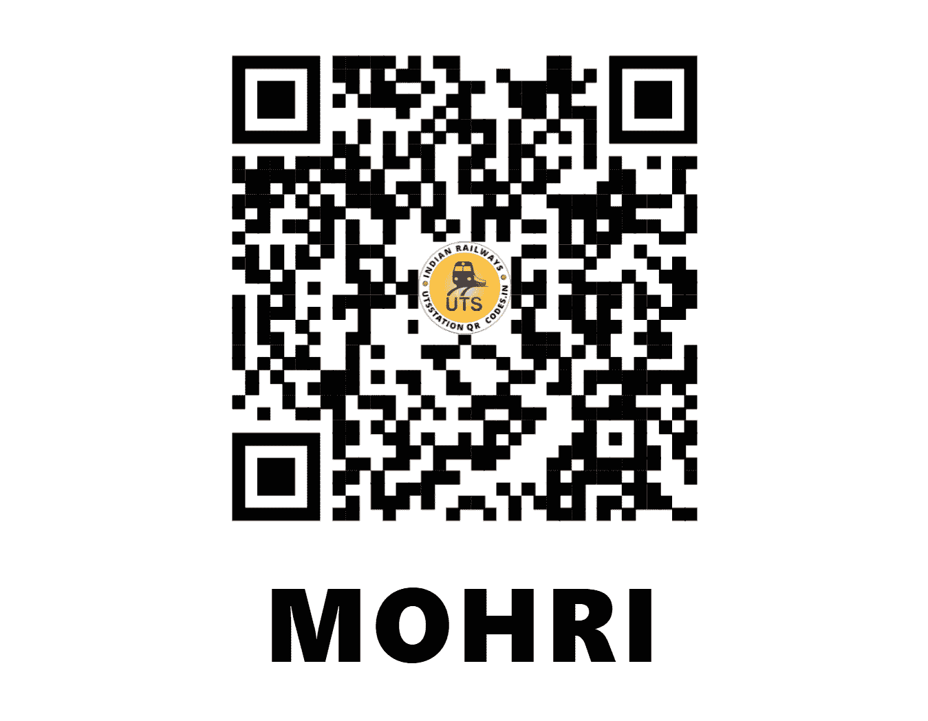 UTS QR Code for MOHRI - MOY (NR - HARYANA)