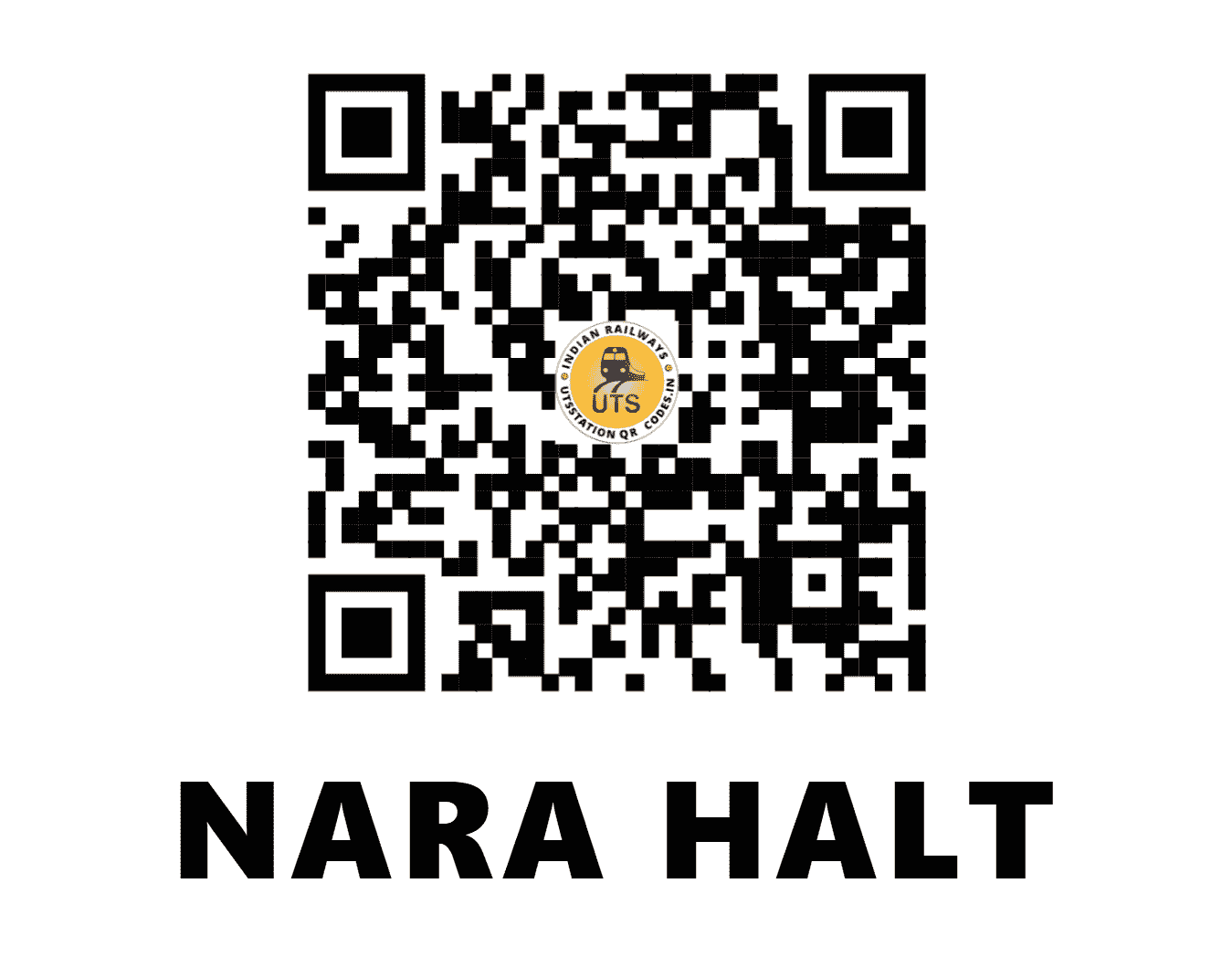 UTS QR Code for NARA HALT - NARA (NR - HARYANA)