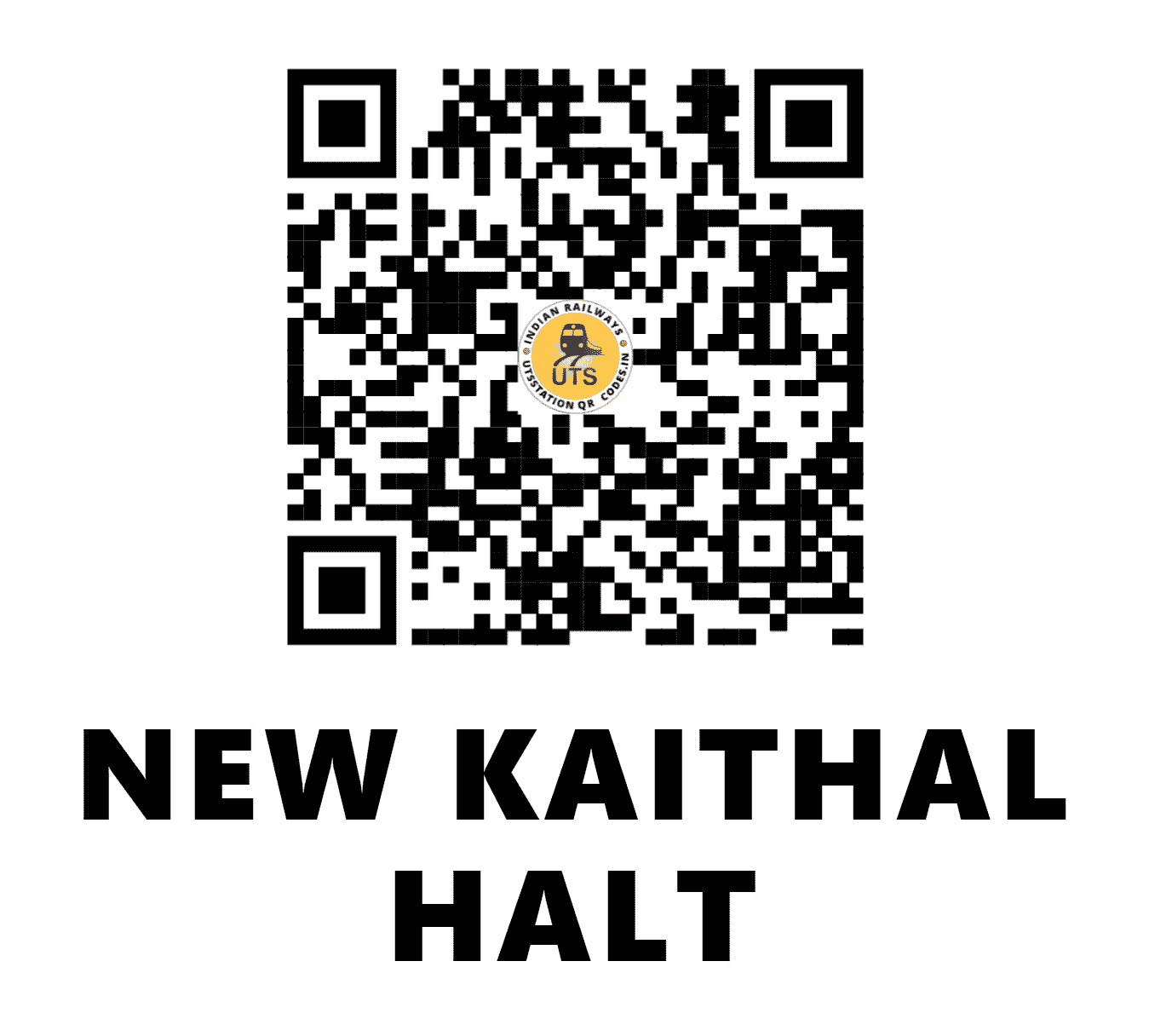 UTS QR Code for NEW KAITHAL HALT - NKLE (NR - HARYANA)