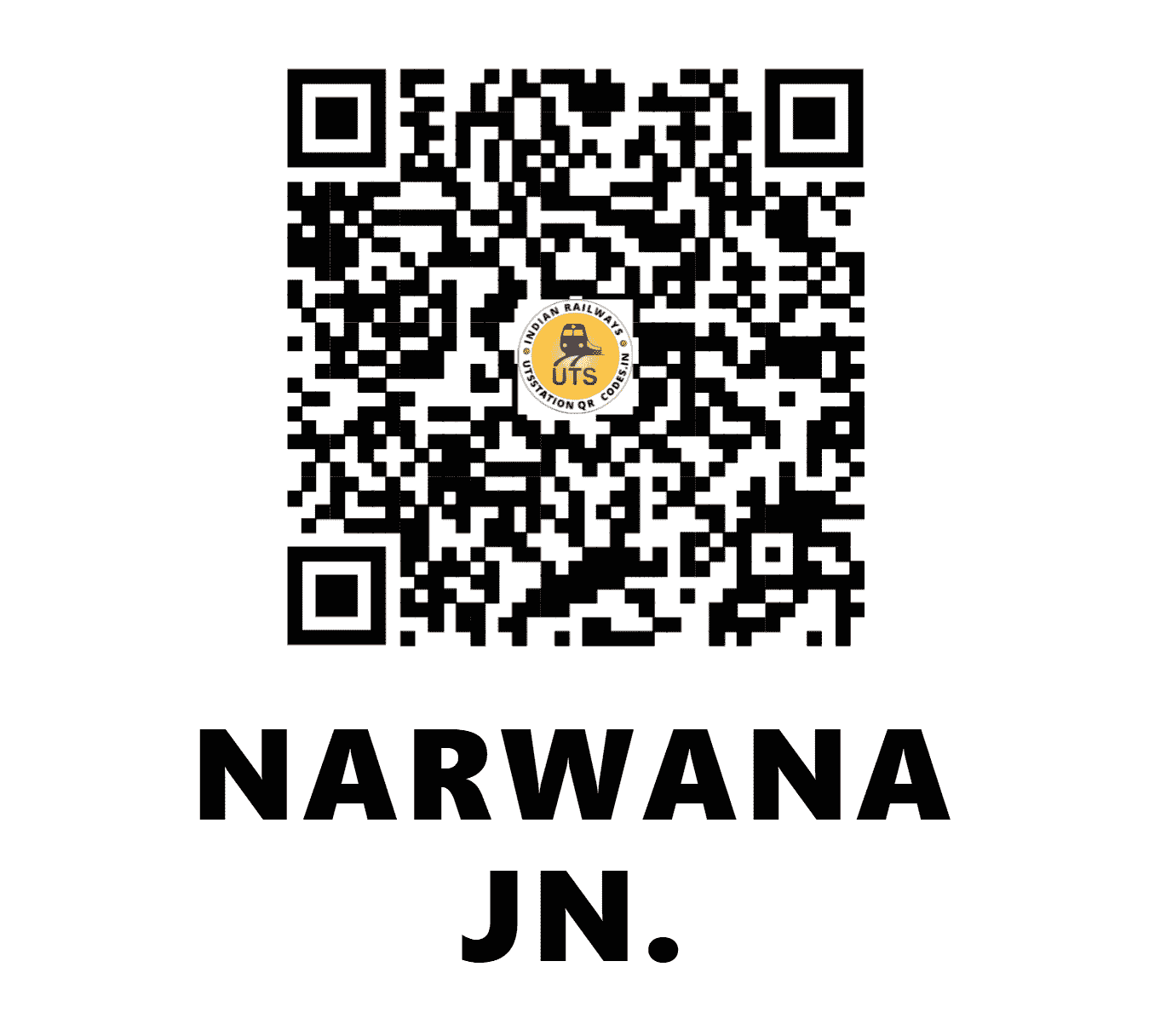 UTS QR Code for NARWANA JN. - NRW (NR - HARYANA)