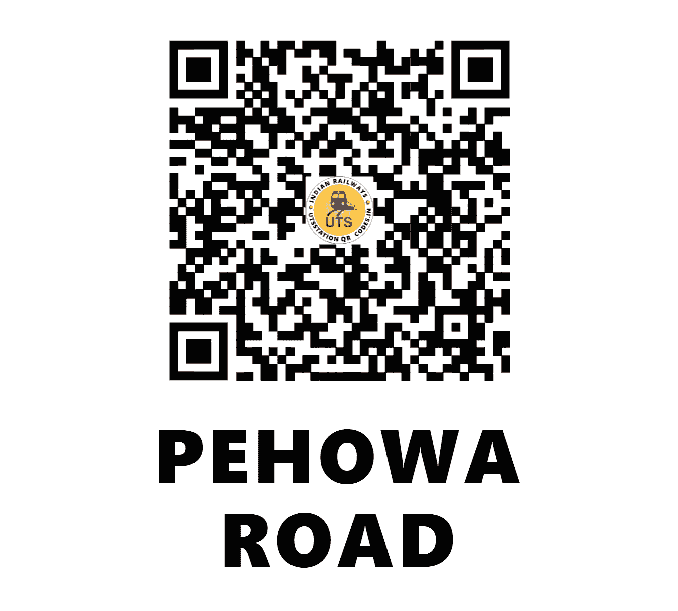 UTS QR Code for PEHOWA ROAD - PHWR (NR - HARYANA)