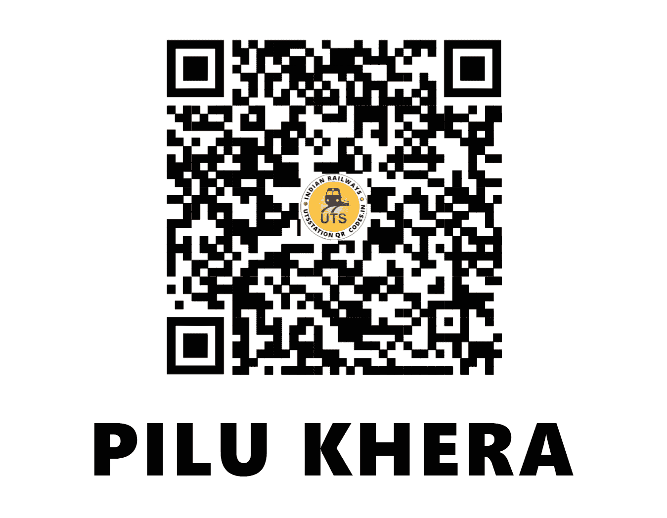 UTS QR Code for PILU KHERA - PKDE (NR - HARYANA)