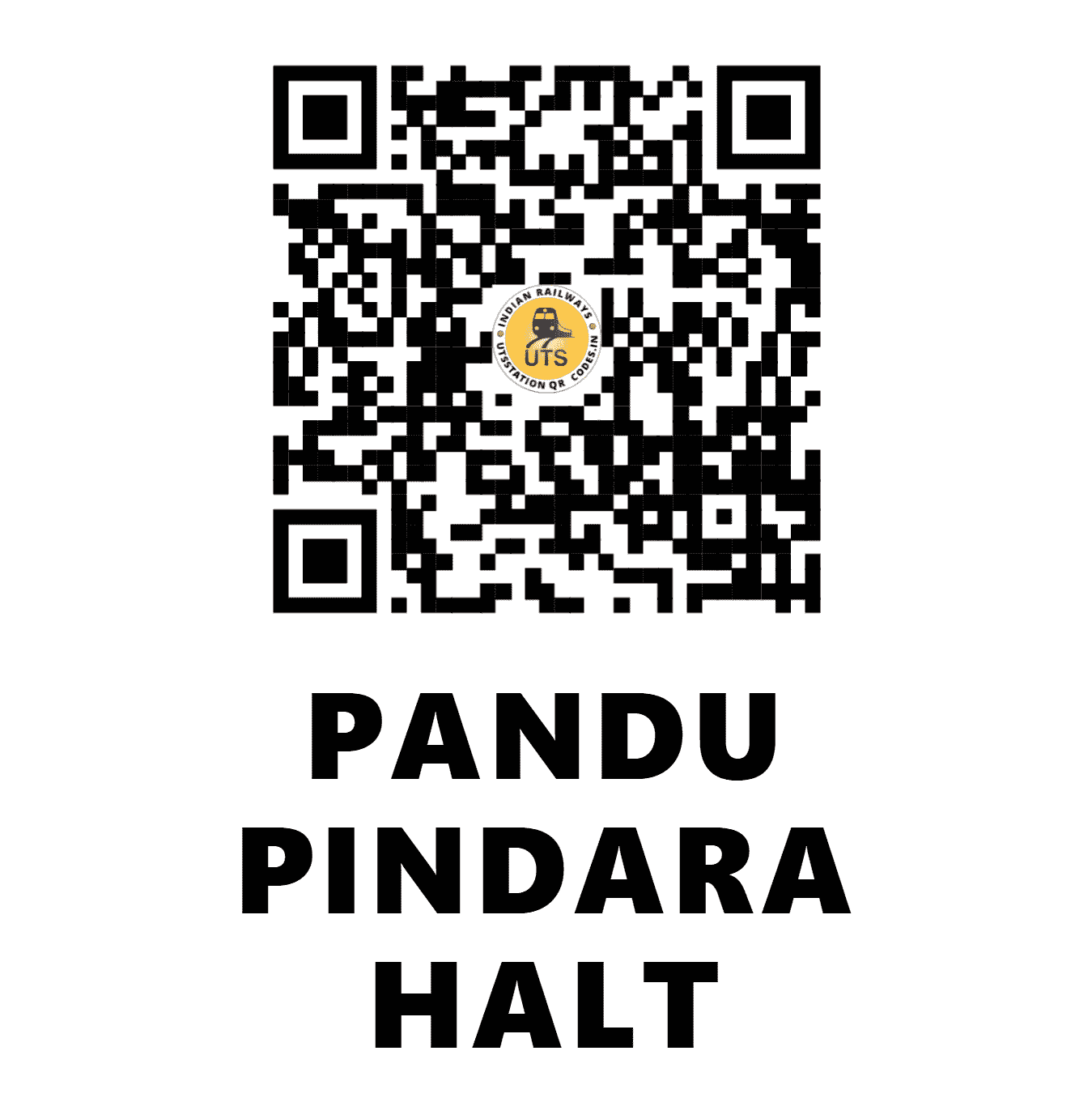 UTS QR Code for PANDU PINDARA HALT - PPDE (NR - HARYANA)