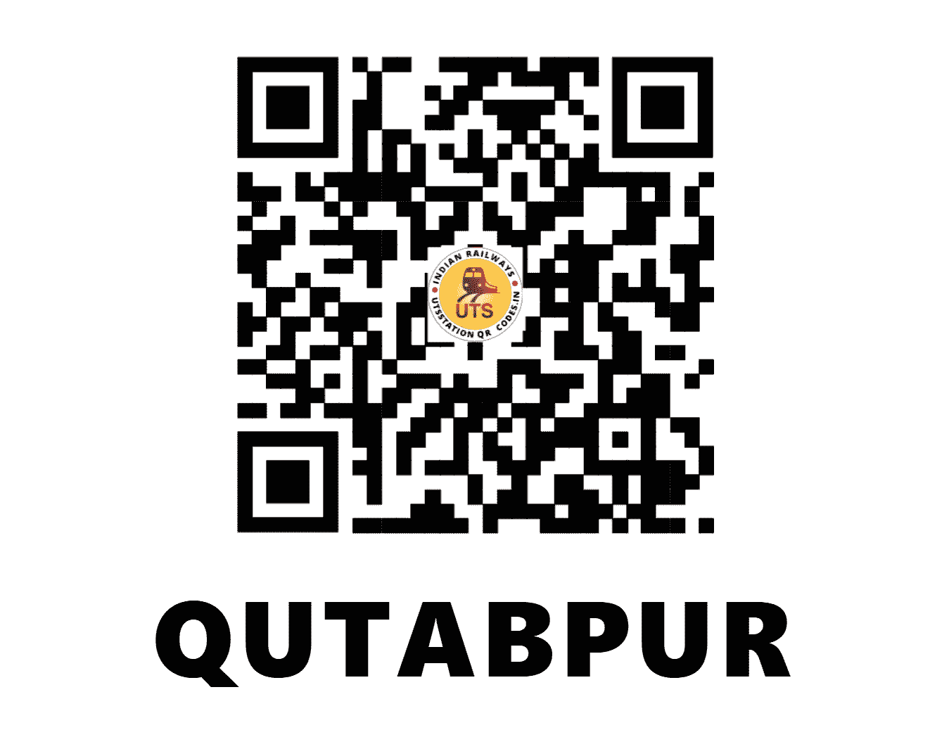 UTS QR Code for QUTABPUR - QTP (NR - HARYANA)