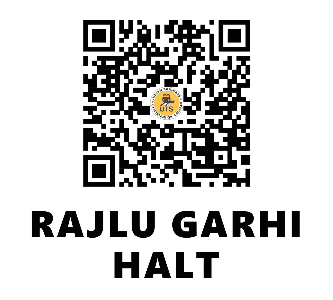 UTS QR Code for RAJLU GARHI HALT - RUG (NR - HARYANA)