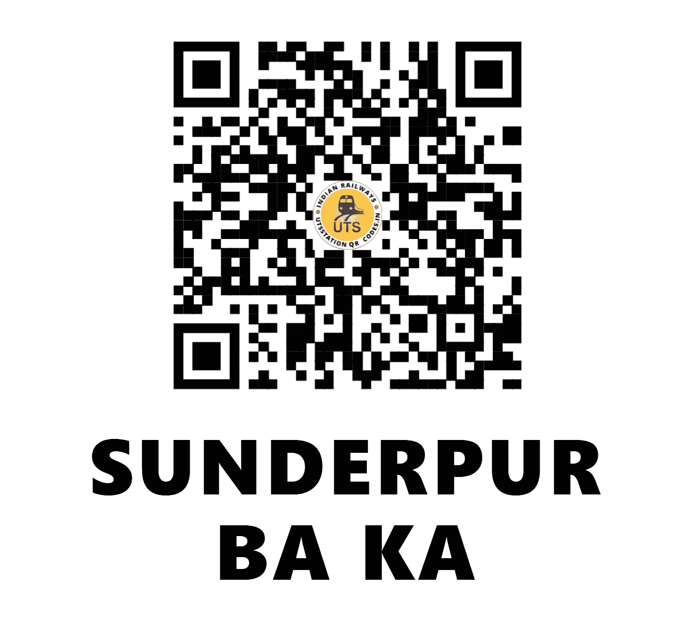 UTS QR Code for SUNDERPUR BA KA - SPBK (NR - HARYANA)