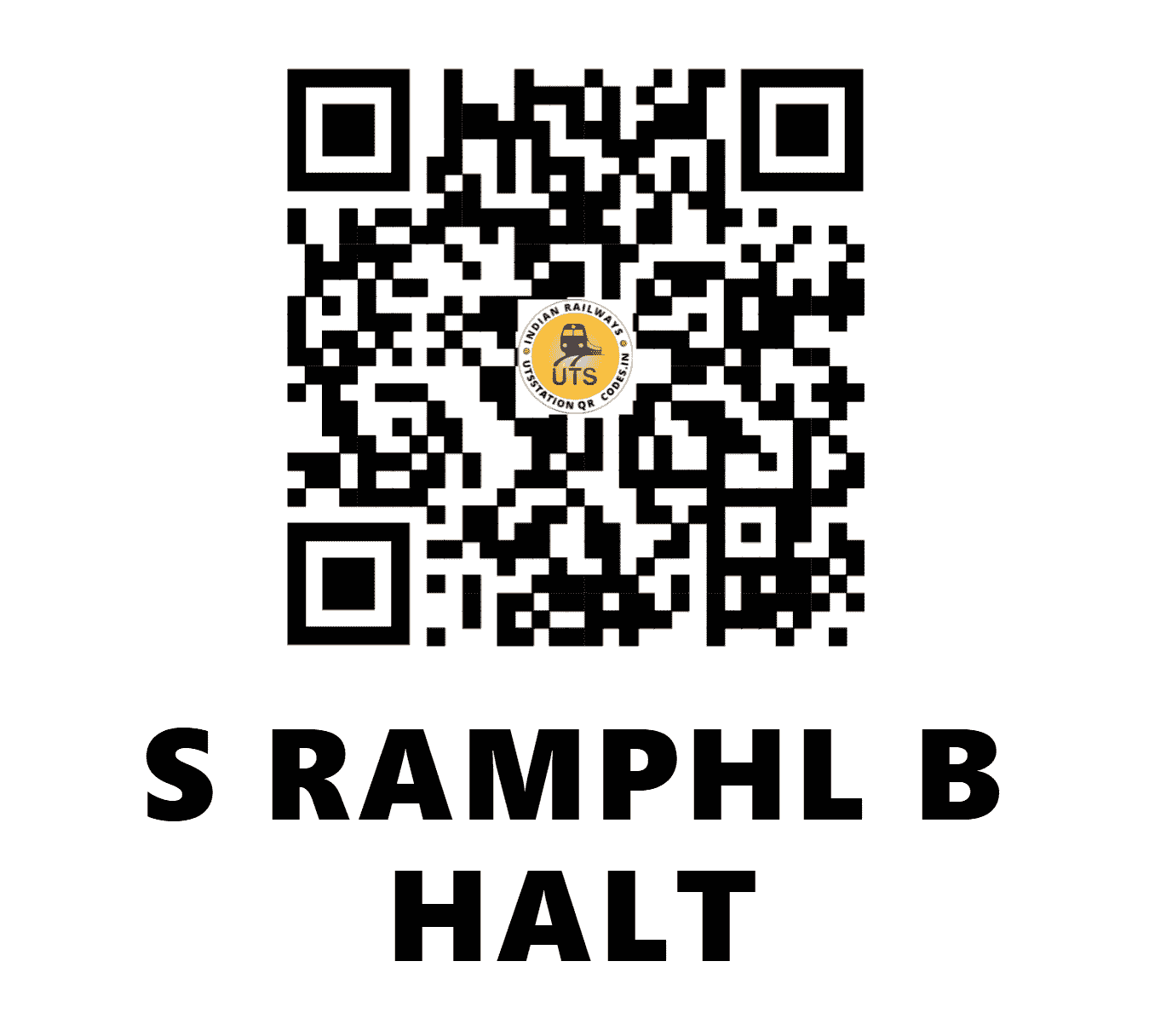UTS QR Code for S RAMPHL B HALT - SRBH (NR - HARYANA)