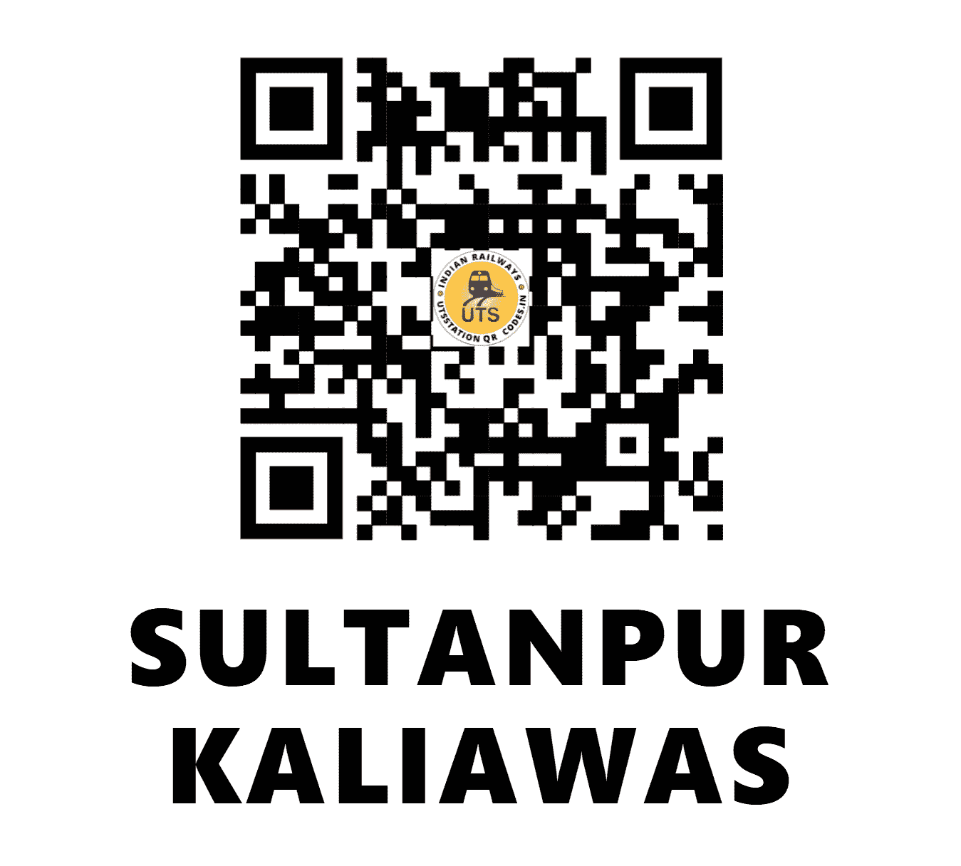 UTS QR Code for SULTANPUR KALIAWAS - STKW (NR - HARYANA)