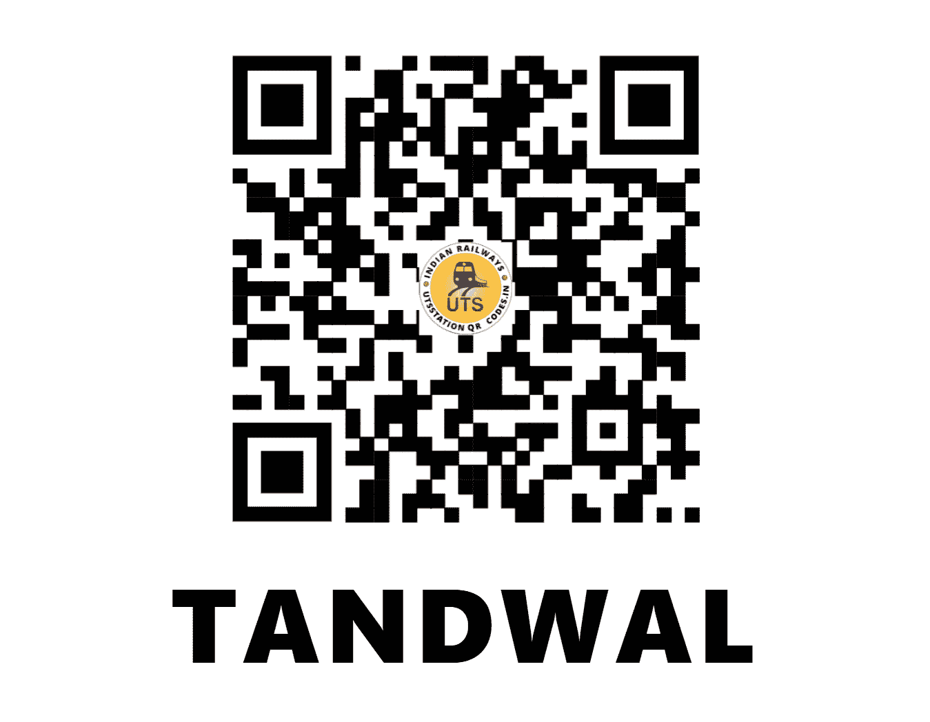 UTS QR Code for TANDWAL - TDW (NR - HARYANA)