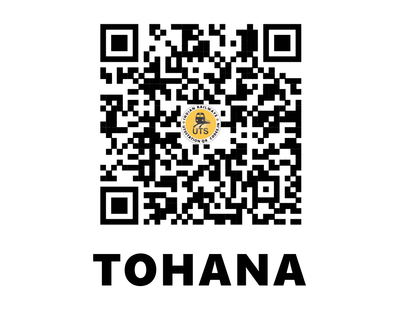 UTS QR Code for TOHANA - TUN (NR - HARYANA)
