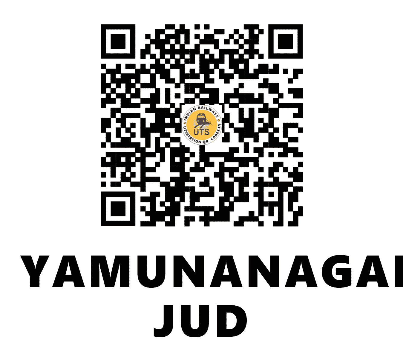 UTS QR Code for YAMUNANAGAR JUD - YJUD (NR - HARYANA)