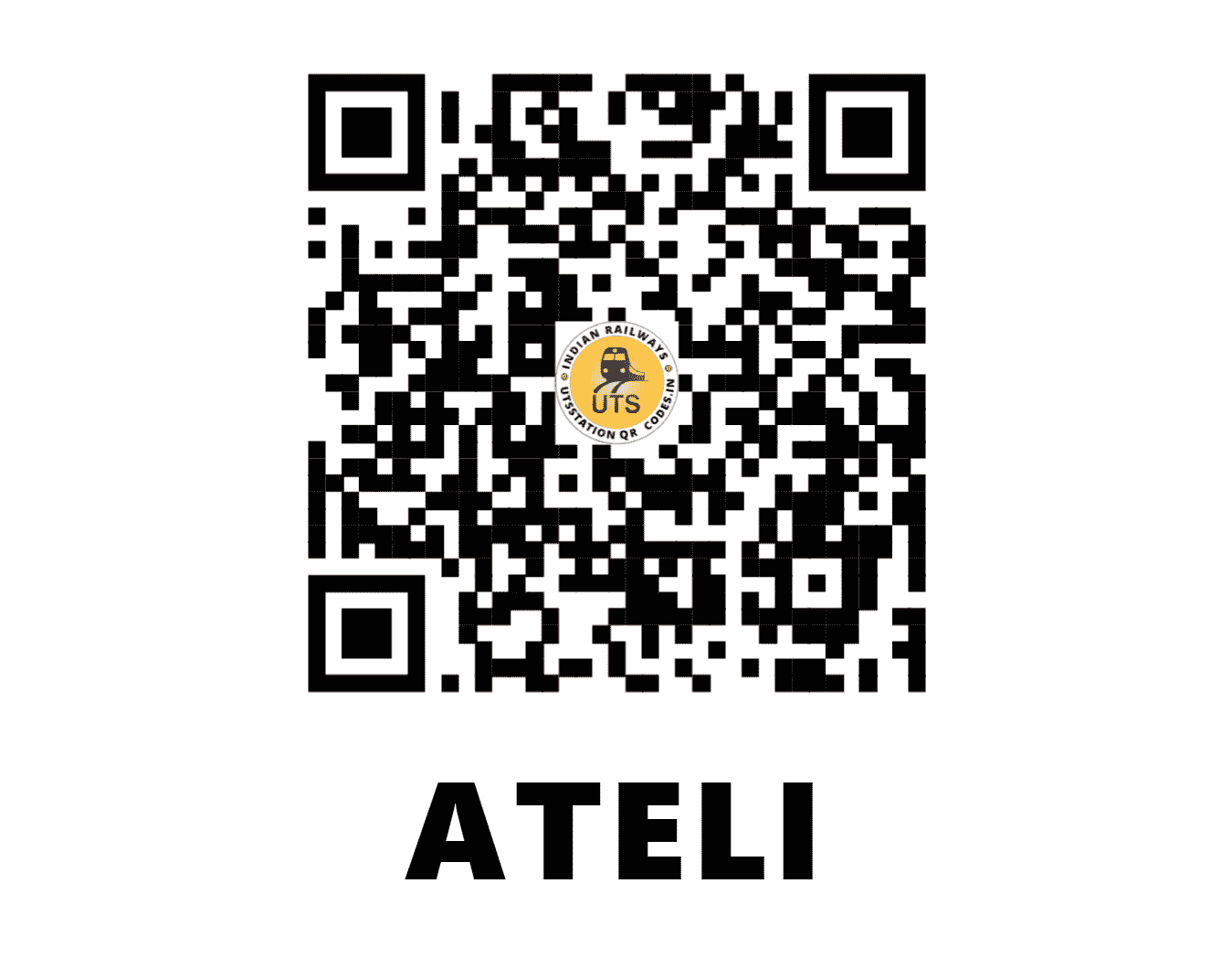 UTS QR Code for ATELI - AEL (NW - HARYANA)