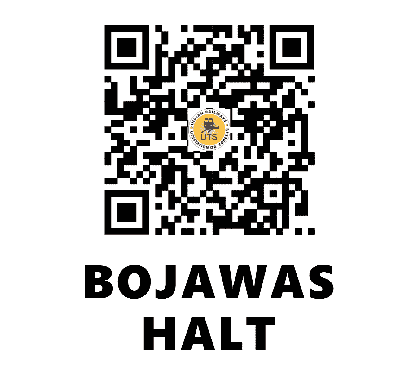 UTS QR Code for BOJAWAS HALT - BJWS (NW - HARYANA)