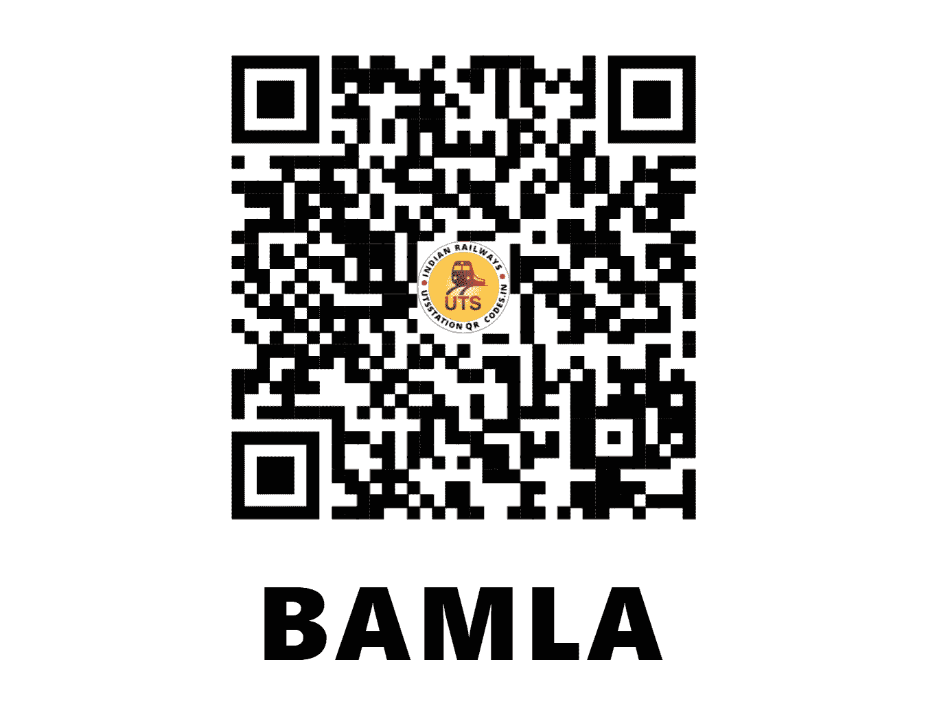 UTS QR Code for BAMLA - BMLL (NW - HARYANA)