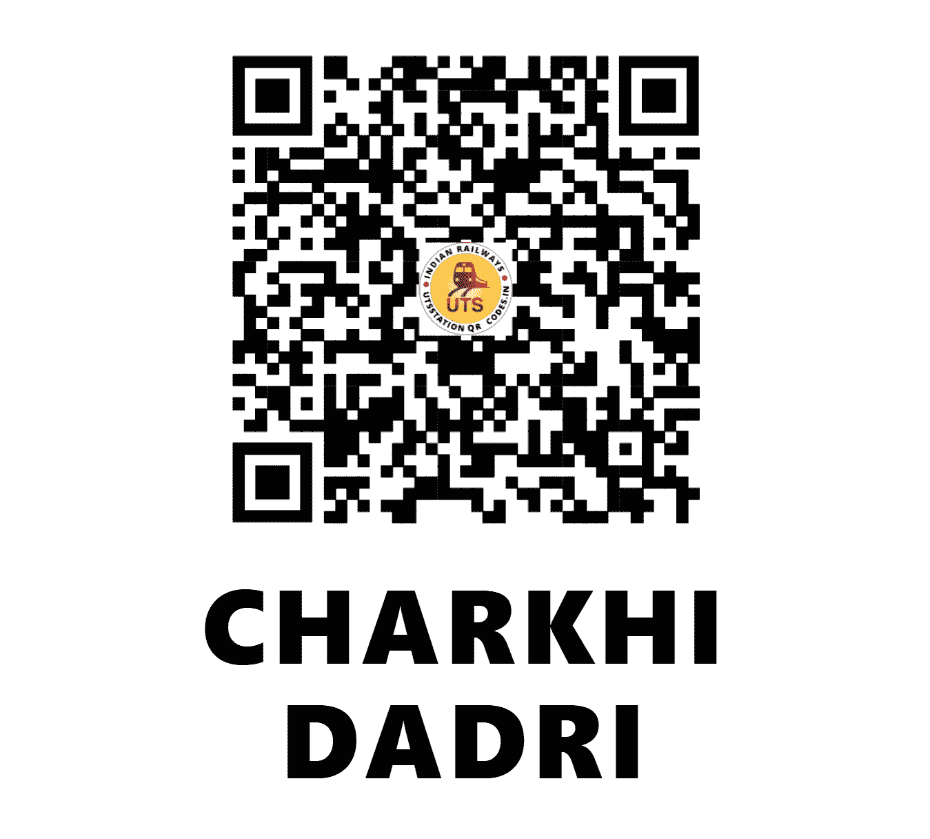 UTS QR Code for CHARKHI DADRI - CKD (NW - HARYANA)