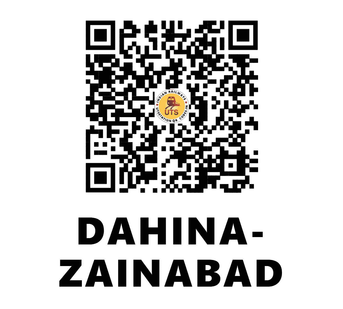 UTS QR Code for DAHINA-ZAINABAD - DZB (NW - HARYANA)