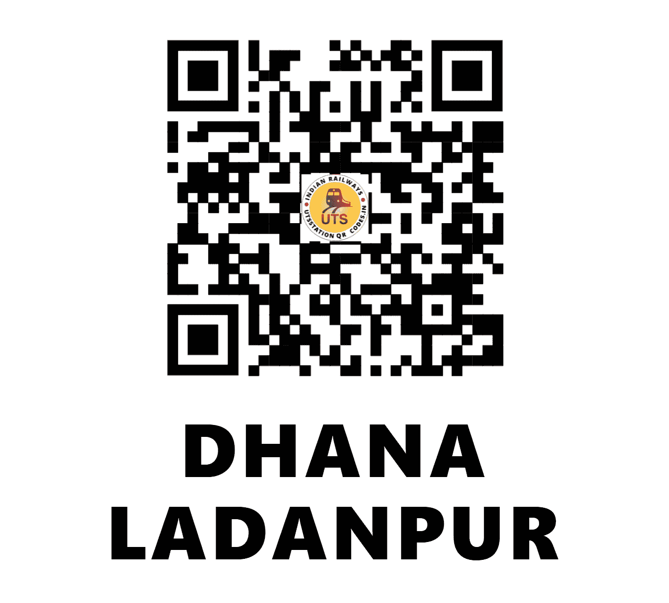 UTS QR Code for DHANA LADANPUR - DZL (NW - HARYANA)