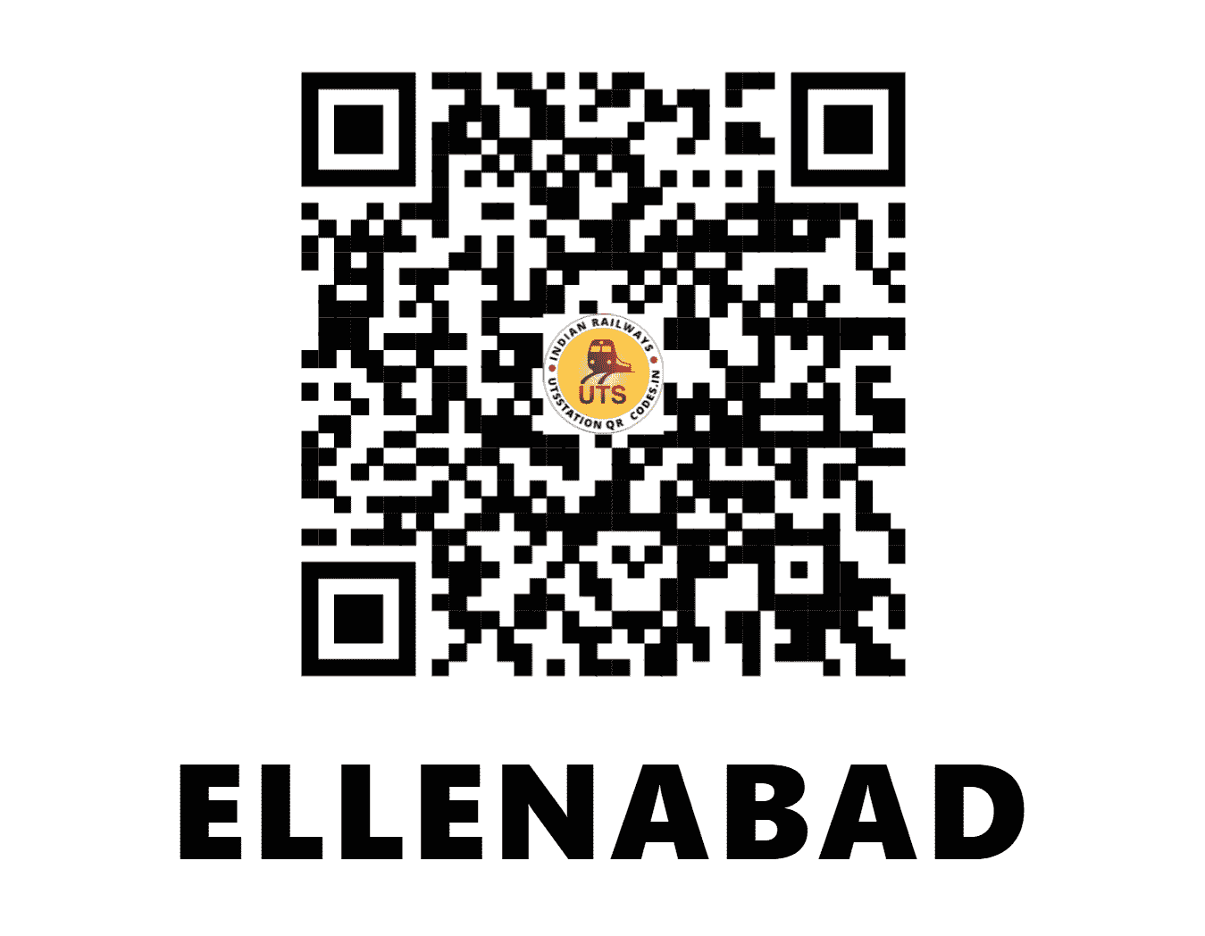 UTS QR Code for ELLENABAD - ENB (NW - HARYANA)