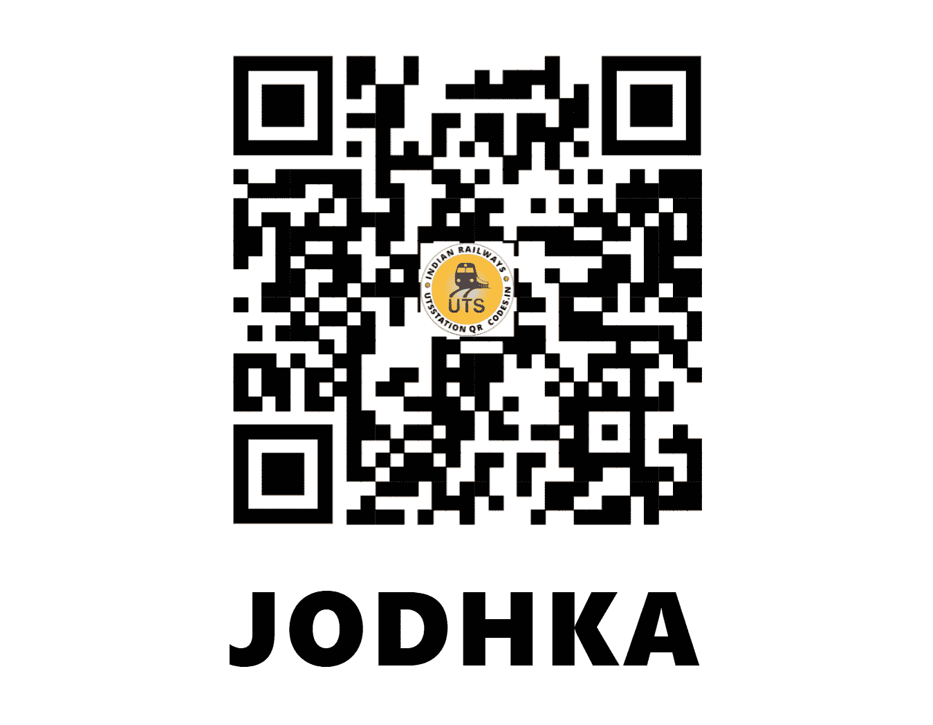 UTS QR Code for JODHKA - JOK (NW - HARYANA)
