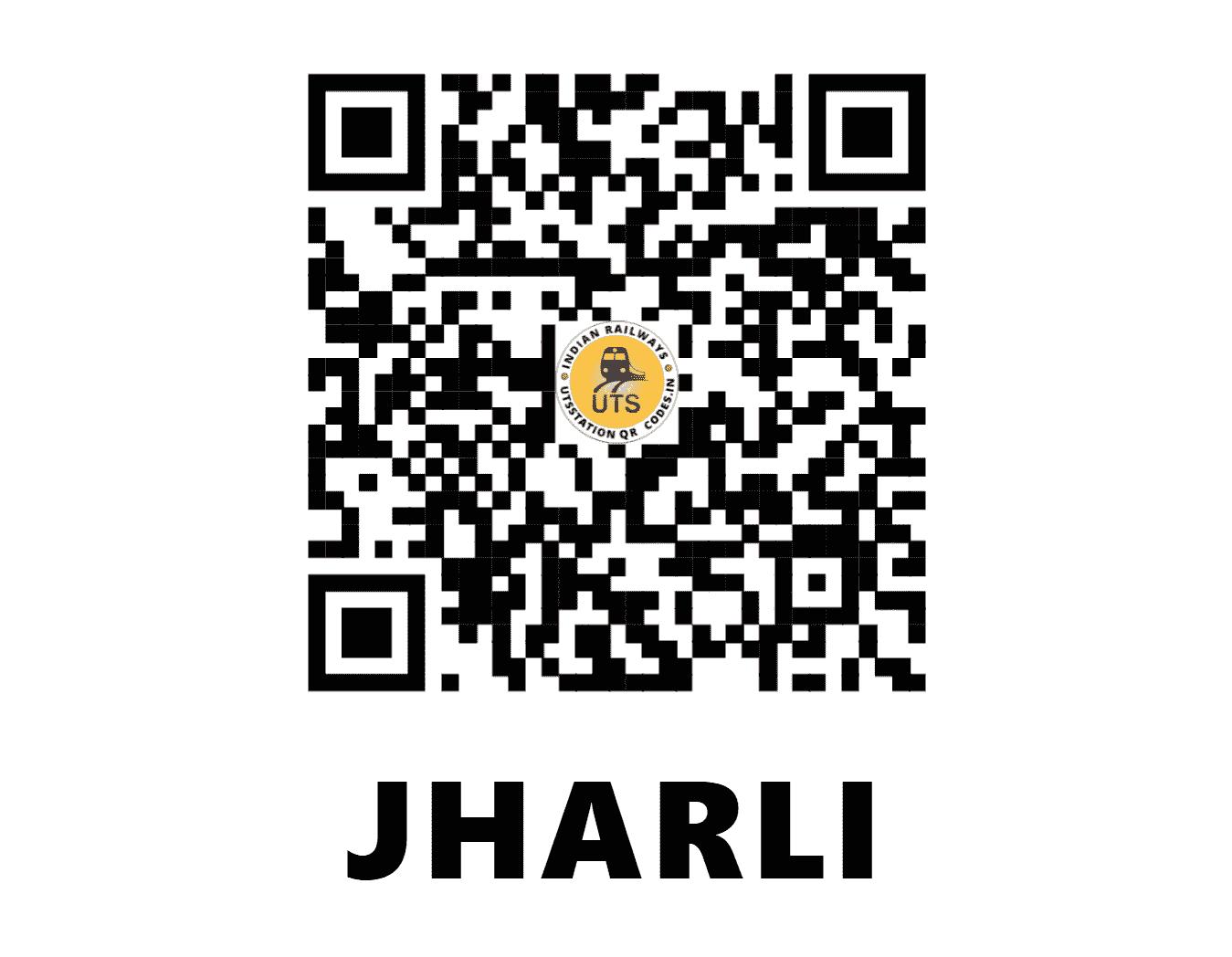 UTS QR Code for JHARLI - JRL (NW - HARYANA)