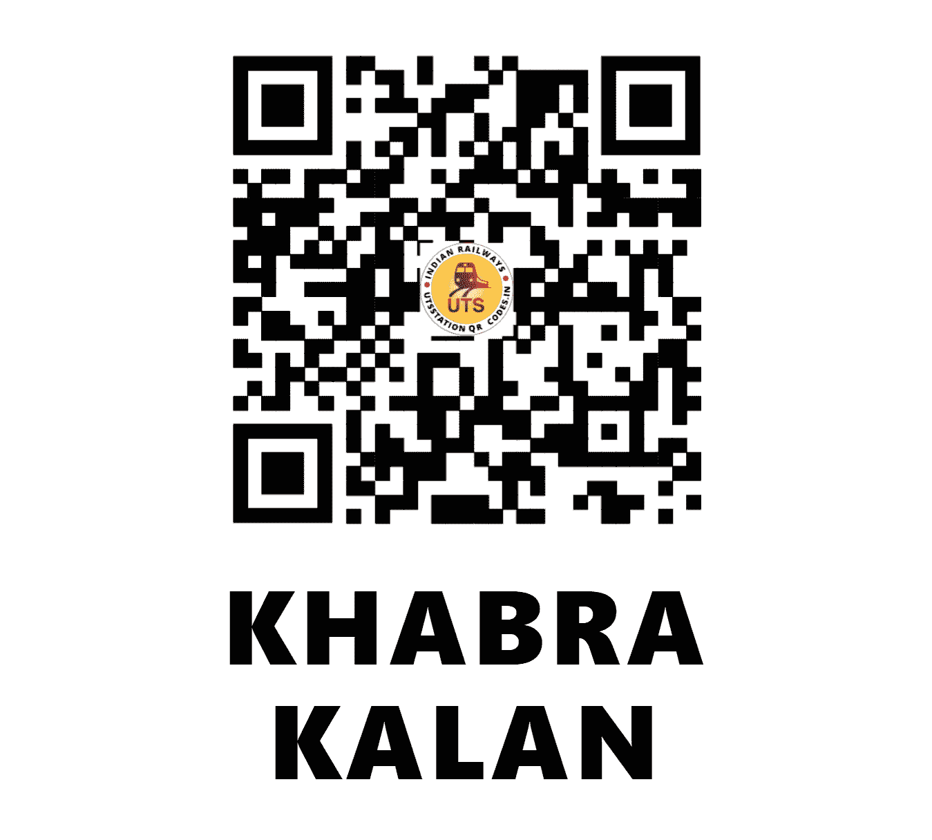 UTS QR Code for KHABRA KALAN - KBKN (NW - HARYANA)