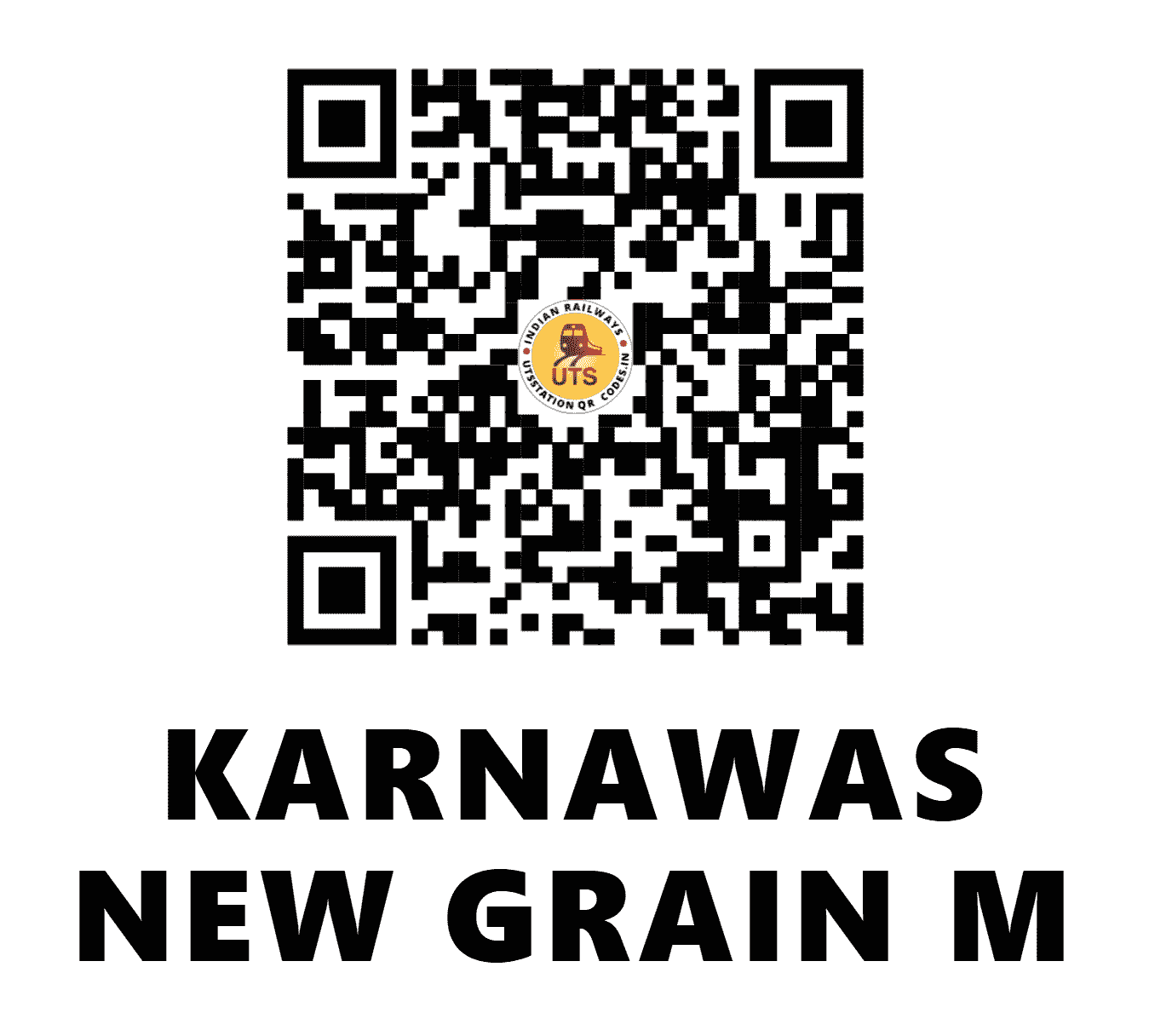 UTS QR Code for KARNAWAS NEW GRAIN M - KNGT (NW - HARYANA)