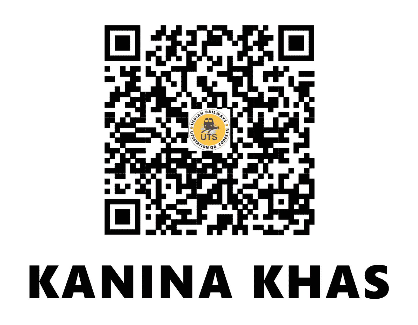 UTS QR Code for KANINA KHAS - KNNK (NW - HARYANA)