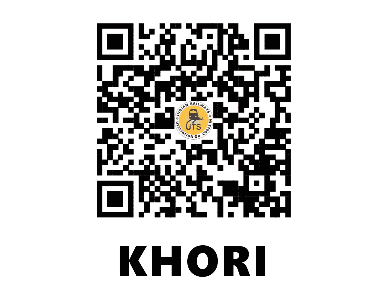 UTS QR Code for KHORI - KORI (NW - HARYANA)