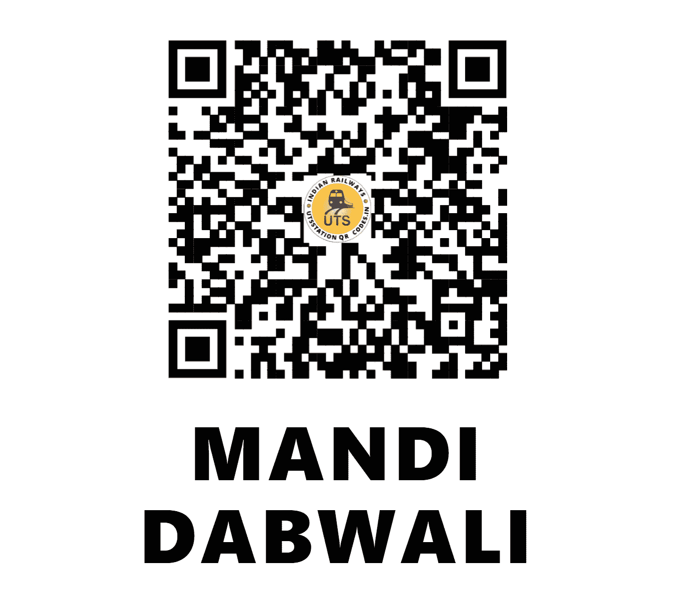 UTS QR Code for MANDI DABWALI - MBY (NW - HARYANA)