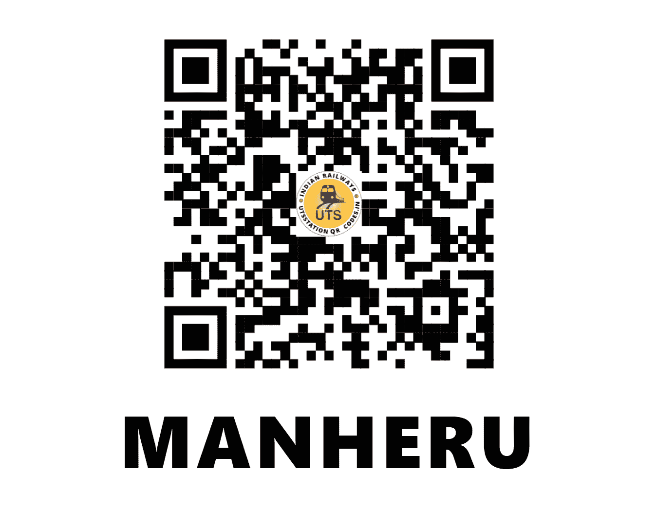 UTS QR Code for MANHERU - MHU (NW - HARYANA)
