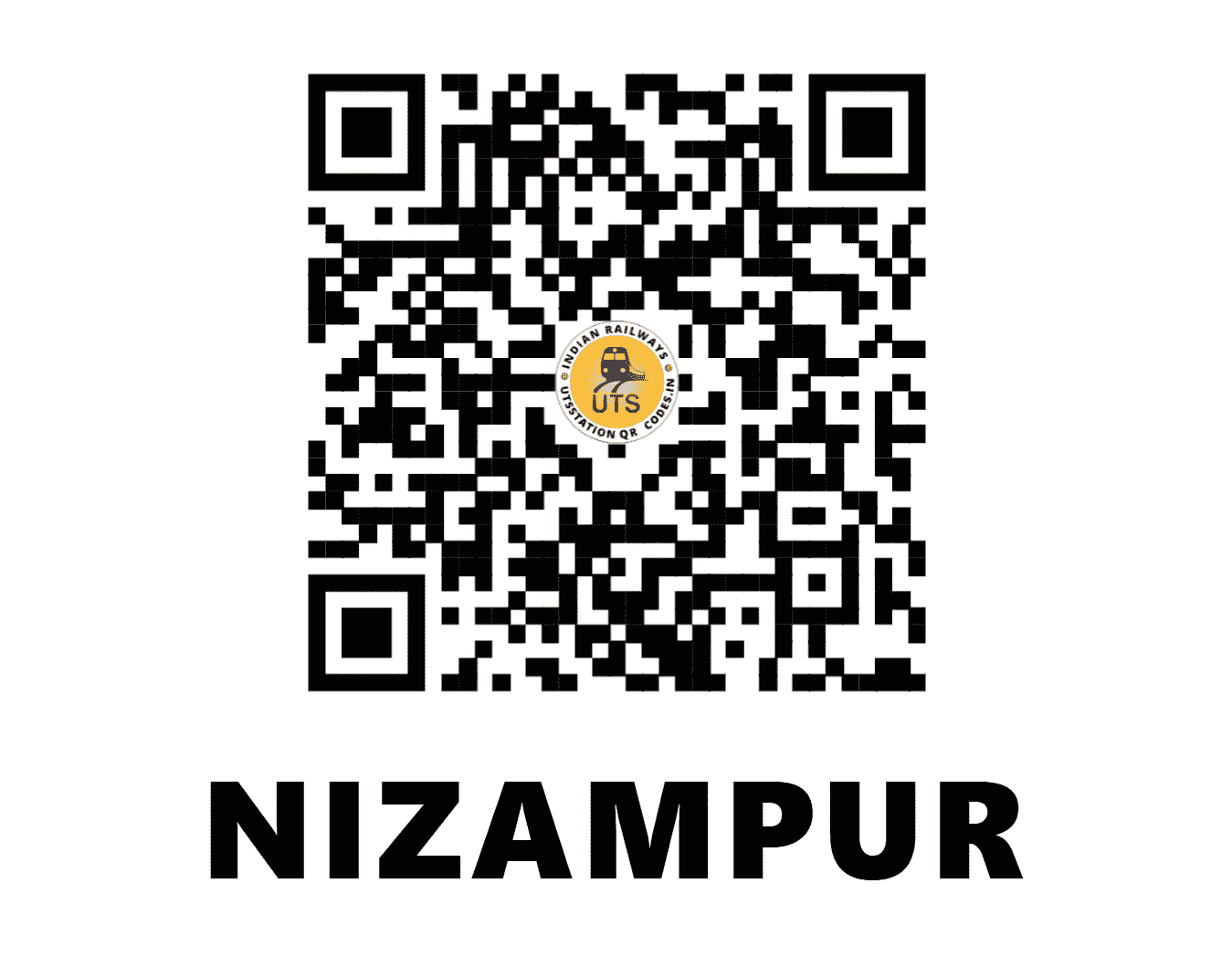 UTS QR Code for NIZAMPUR - NIP (NW - HARYANA)