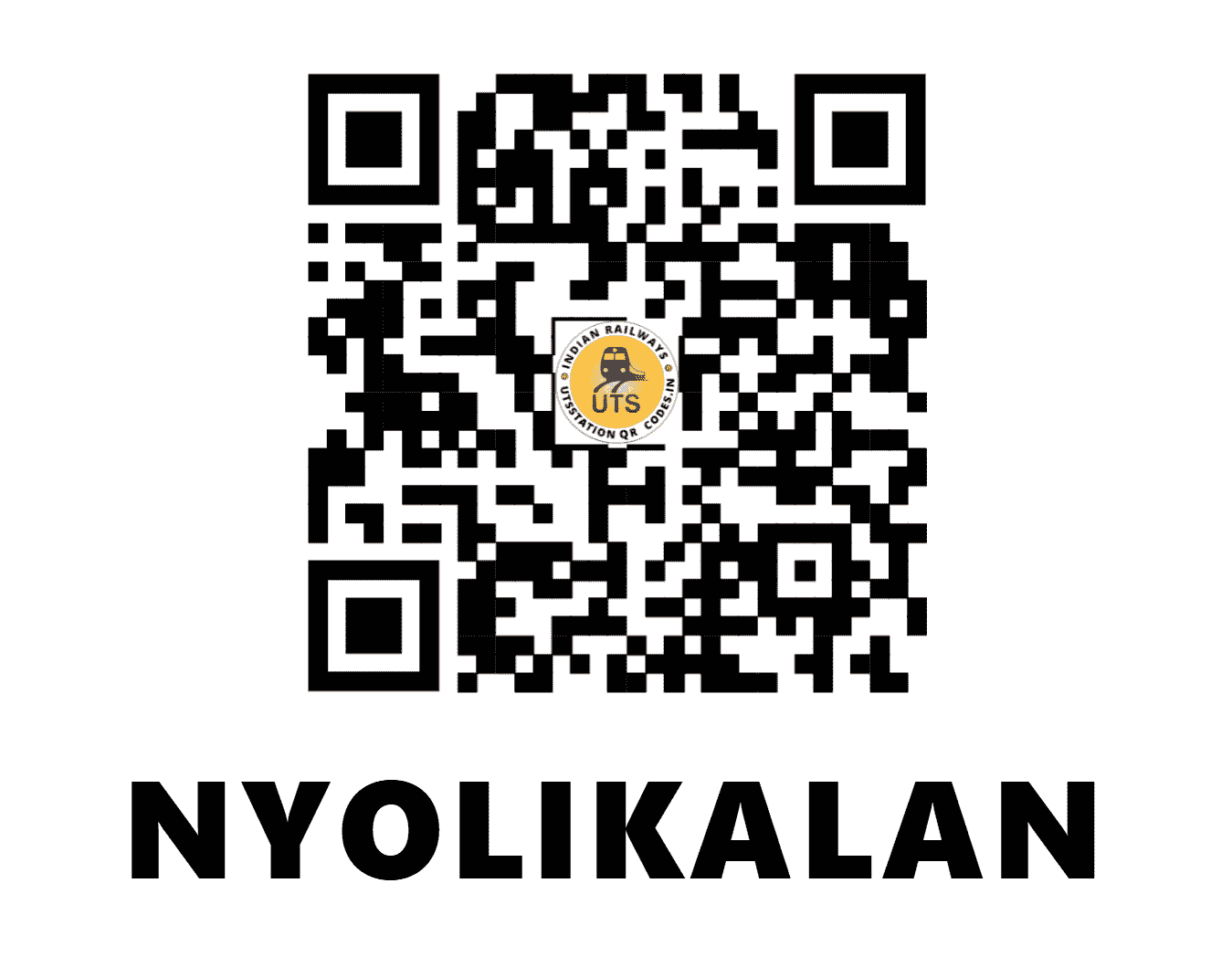 UTS QR Code for NYOLIKALAN - NKN (NW - HARYANA)