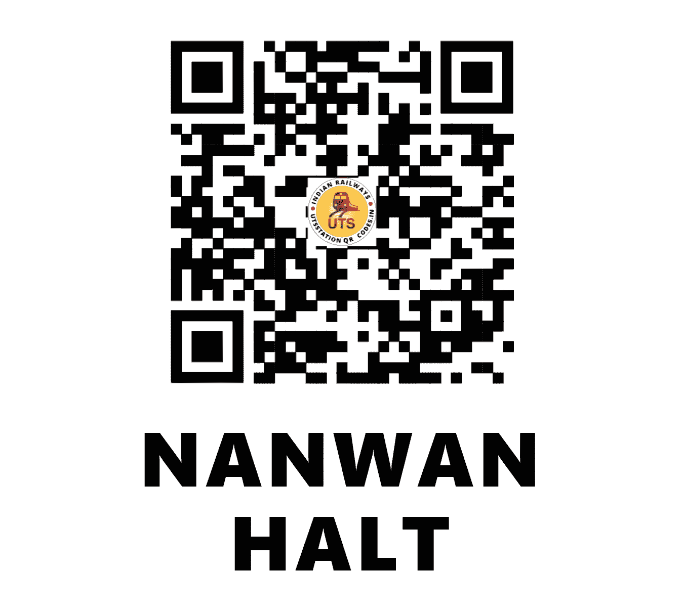 UTS QR Code for NANWAN HALT - NWN (NW - HARYANA)